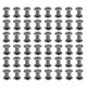 thumbnail image 1 of 100 Conjuntos de Tornillos Chicago, M5x8mm Tornillo Chicago Niquelado Phillips Poste de Unión Tornillo Remaches para Cuero, Negro, 1 of 7