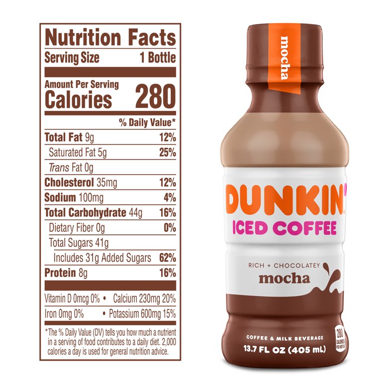 Dunkin' Mocha Iced Coffee, 13.7 fl oz, 12 Pack photo 8
