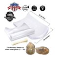 Poultry Shrink Bags 100 Clear 10" x 16" for Whole Chickens or Rabbits w/ 100 zip ties included