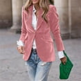thumbnail image 7 of Breezora Women's Button Up Suit Jacket for Fall Winter Outerwear Elegant Work Coat with Modern Style L Size, 7 of 7