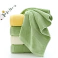 thumbnail image 4 of Xiao Hua Toalla de baño gruesa de color sólido para el hogar, suave, absorbente de agua, de terciopelo largo, de algodón puro, verde, juego de 2 piezas, 4 of 5