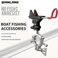 thumbnail image 2 of Stainless Steel Heavy-Duty Clamp-On Rod Holder for Boat Rail – 360° Adjustable Fishing Pole Clip for Round Rails, Ideal for Kayak, Pontoon, Trolling & Saltwater Fishing, 2 of 19