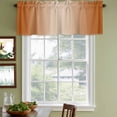 thumbnail image 4 of Burnt Orange Ombre Valances for Windows, Decorative Rod Pocket Window Valance Curtains, Modern Gradient Abstract Art Short Curtain Drapes for Kitchen/Bathroom/Living Room, 2 Panels, 54" W x 18" L, 4 of 8