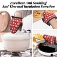 thumbnail image 3 of Cute Baseball C Oven Mitts Heat Resistant - Soft Lining Silicone Mini Oven Mitts with HangingLoop, Kitchen Oven Gloves Heat Resistant 500℉ for Cooking Baking Microwave, 3 of 7