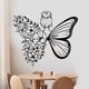 thumbnail image 3 of Murales de pared de hadas de flores, pegatinas de pared con mariposas, pegatinas de pared para niñas Ki, 3 of 5