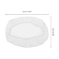 thumbnail image 2 of PENIKOKO White Polyester Toilet Tank Lid Cover Replacement, Water Tank Dust Protector, and Easy to Install, 1 Set, 2 of 8