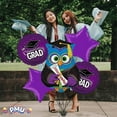thumbnail image 3 of PMU Congrats Grad Balloon Bouquet | Graduation Decoration Mylar Balloons | Celebrate Success with Vibrant Graduation Balloons | “Wise Owl Grad” Balloon Bouquet Purple (5/Pkg) Pkg/1, 3 of 8