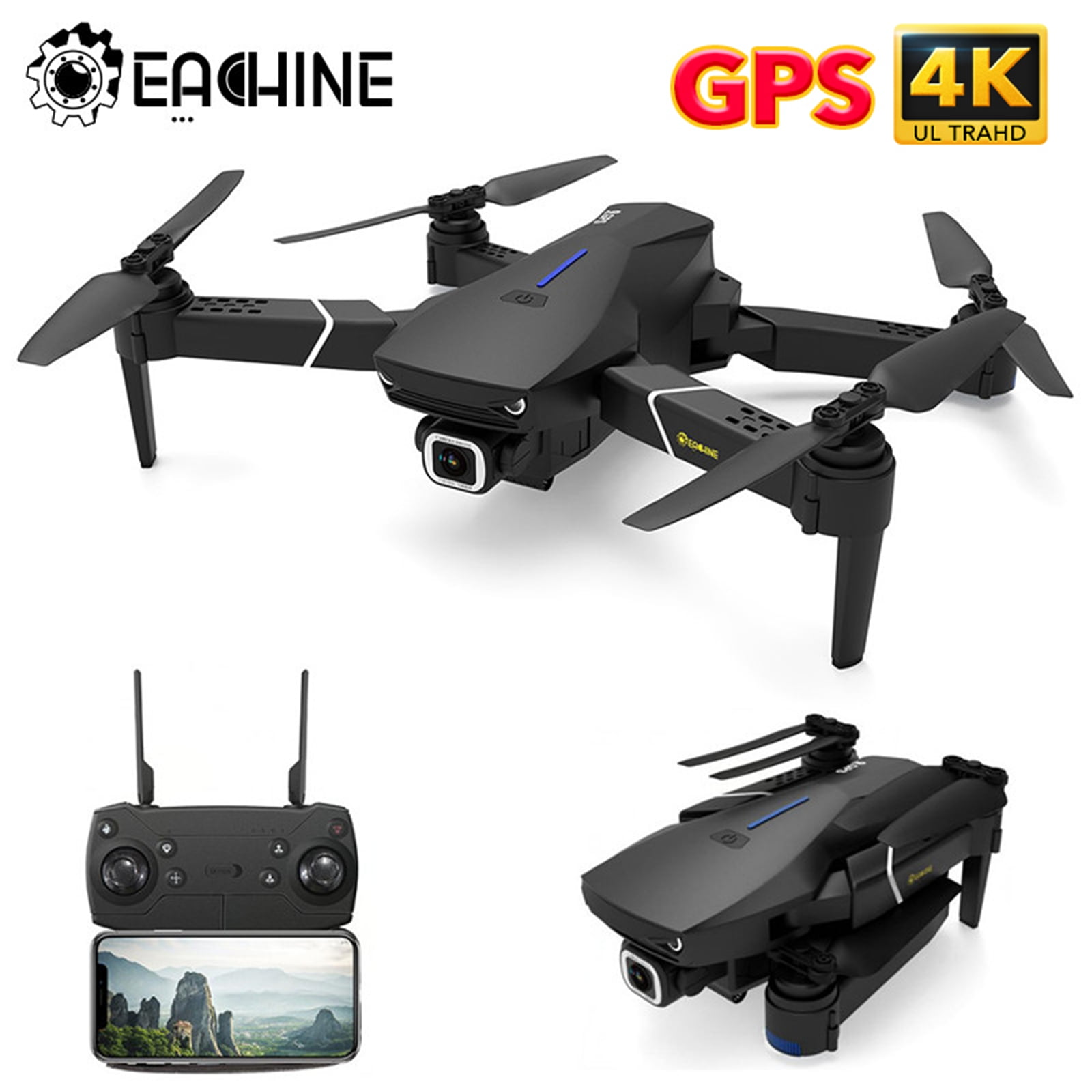 EACHINE 68 Drohne Mavic Pro Mit 4K 1080P HD Kamera KopflosModus Quadcopter NEW 