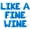 Blue, variant on Letter Balloons - LIKE A FINE WINE 16" Inch Alphabet Letters Foil Mylar Balloon Birthday Party Banner (Gold)
