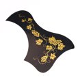 thumbnail image 4 of 2pc Golpeador de Guitarra Protector Adhesivo Pieza de Guitarras Acústicas Clásicas - Dorado Sunnimix Pickguard de guitarra de madera, 4 of 8