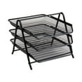 thumbnail image 6 of Mind Reader 3-Tier Paper Tray, Desktop Organizer, File Storage Metal, 11.5"L x 13.75"W x 10"H, Black, 6 of 10