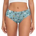 thumbnail image 1 of Custom Halloween Spooky Bats Lunar Pattern Brief Panties Women‘s Stretch Underwear, 1 of 7