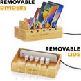 thumbnail image 3 of 2025 Latest Model Bamboo Charging Station for Multiple Devices, Cell Phone, 3 of 5