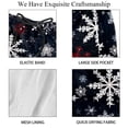 thumbnail image 4 of luoweisi Men's Beach Shorts Quick Dry Swim Trunks with Mesh Lining Christmas Snowflakes 2XL, 4 of 5