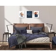 thumbnail image 2 of Pigort Wall Art for Living Room Blue and Terracotta Abstract Canvas Wall Art Set Burnt Orange Botanical Tropical Plants Picture Wall Decor for Home (8'' x 10'' x 3 Panel), 2 of 4
