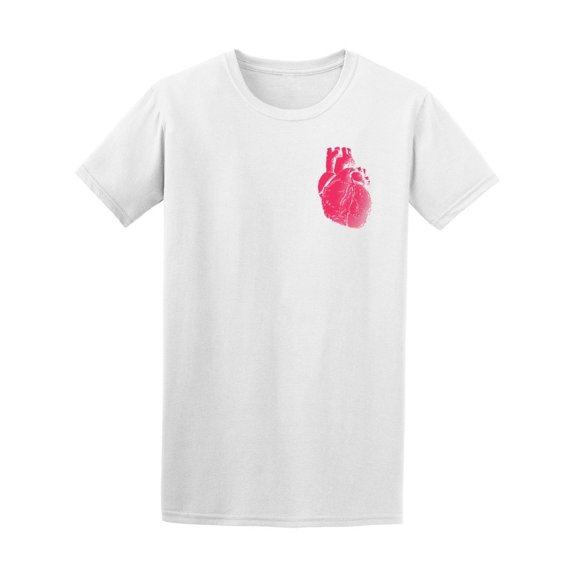 Colorful Red Human Heart Men's Tee - Image by Shutterstock