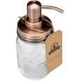 thumbnail image 3 of Classic Farmhouse 16oz Ball Glass Mason Jar Soap Dispenser - Copper, 3 of 4