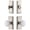 Polished Nickel, variant on Grandeur 826874 Carre Solid Brass Single Cylinder Keyed Entry Knobset And Deadbolt Combo