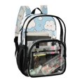 thumbnail image 4 of Iauyy Clear Backpack Heavy Duty PVC Transparent Backpack for College Workplace, Cat Animation, 4 of 8