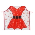 thumbnail image 2 of Coxeer Christmas Kitchen Apron Adjustable Festival Colorful Cooking Apron Party Apron, 2 of 4
