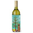 thumbnail image 1 of ""Caroline'S Treasures Bb4192Literk Feliz Árbol De Navidad Pastor Alemán Botella De Vino Aislante Para Bebidas Abrazadera 750 Ml Multicolor"", 1 of 1
