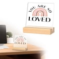 thumbnail image 2 of Modern Home Decor, Back To School Acrylic Desk Decor Inspirational Motivational Stand with Base Cute Study Room Decor for Students, 2 of 9