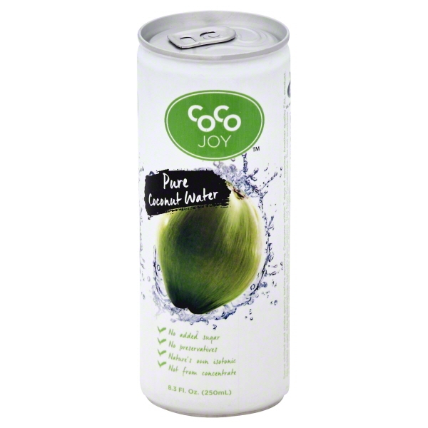 Coco Joy Coconut Water 8 oz Refreshing Low Calorie, High Calcium