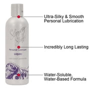 Slippery Stuff Water-based Liquid, 8-oz