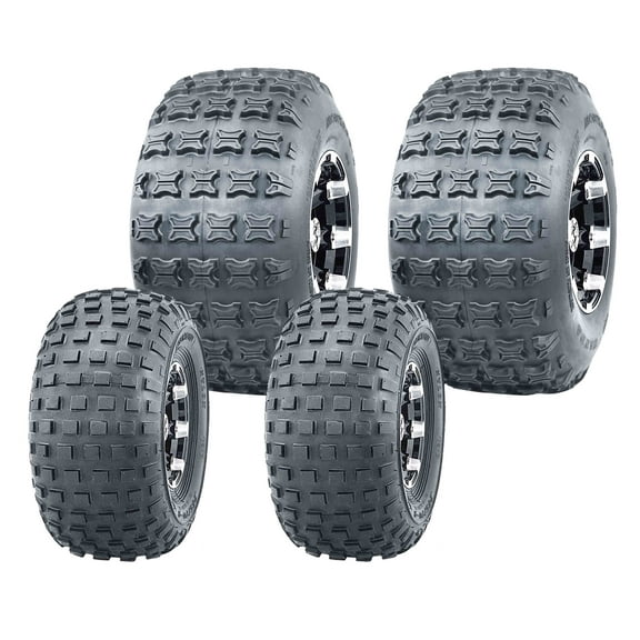 Set 4 ATV Go Kart Tires 145/70-6 145x70x6 & 18x9.5-8 18x9.5x8 4PR