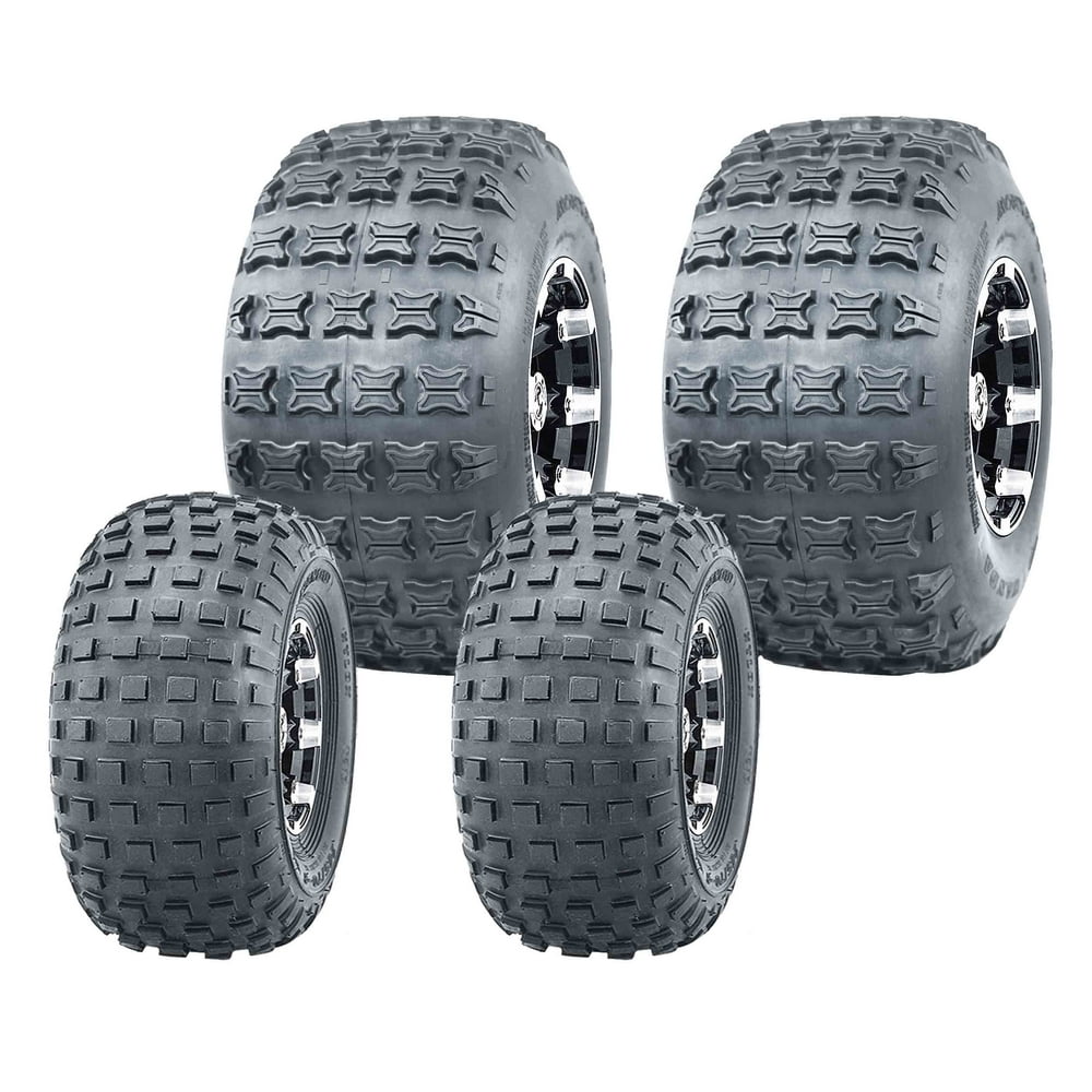 Set 4 ATV Go Kart Tires 145/706 145x70x6 & 18x9.58 18x9.5x8 4PR