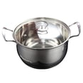 thumbnail image 2 of GOOHOCHY Olla de acero inoxidable, olla Shabu con tapa, utensilios de cocina, olla de cocina, utensilios de cocina, olla de acero inoxidable, 2 of 8