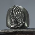 thumbnail image 1 of Anillo de calavera de diablo satánico Punk gótico, anillo de acero inoxidable Vintage Steampunk para hombre, joyería de motorista de Hiphop para motocicleta Rock, venta al por mayor Tan Jianjun unisex, 1 of 2