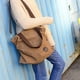 thumbnail image 3 of Bolso bandolera de lona para mujer, bolso de lona para mujer, cartera de lona, bolso de hombro para mujerAzul+Blanco roto+Café, 3 of 5