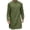 A-Green509, variant on Mens Button Detail Long Tunic Long Sleeve Stand Collar Pullover Tunic Top Breathable Casual formal Tunics