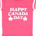 thumbnail image 4 of Inktastic Happy Canada Day with Distressed Maple Leaves Boys or Girls Baby Bodysuit, 4 of 5