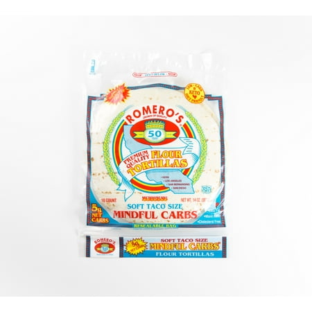 Romero's Mindful Carbs Flour Tortillas (8 Count), 11 oz