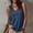 Navy, variant on Women's Summer V-Neck Sleeveless Loose Hoodie with Drawstring