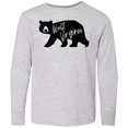 thumbnail image 3 of Inktastic West Virginia Black Bear Silhouette Long Sleeve Youth T-Shirt, 3 of 5