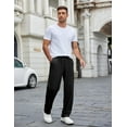 thumbnail image 5 of COOFANDY Mens Casual Sweatpants Open Bottom Lounge Pants Lightweight Baggy Workout Yoga Track Pants, 5 of 10