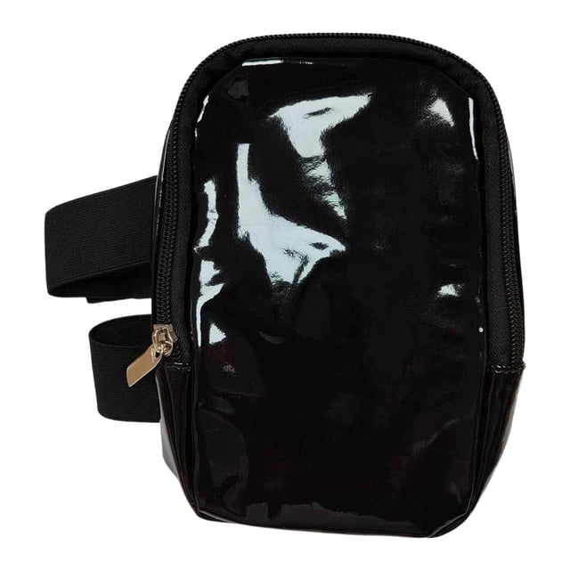 Bolsa de muslo para mujer, ideal para viajes al aire libre, soporte para teléfono, ideal para correr, acampar y pescar. Negro