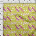 thumbnail image 3 of oneOone Rayon Yellow Fabric Asian Japanese Koi Fish Dress Material Fabric Print Fabric By The Yard 56 Inch Wide, 3 of 4