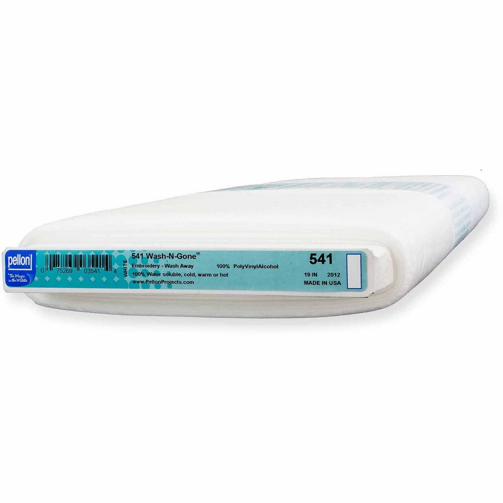 Pellon 541 WashNGone Fabric Stabilizer, White. 19" x 10 Yards by the Bolt