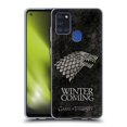 thumbnail image 1 of Head Case Designs Officially Licensed HBO Game of Thrones Dark Distressed Look Sigils Stark Soft Gel Case Compatible with Samsung Galaxy A21s (2020), 1 of 7