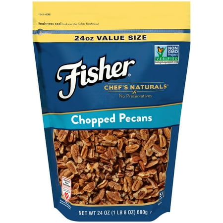 Pecan Nut Cake - (2 Pack) Fisher Chef's Naturals Chopped Pecans, Non-GMO, 24 oz
