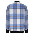 thumbnail image 6 of QHFBli Fall Tops for Women 2025 Plaid Flannel Shirts Cotton Blend Long Sleeve Tunic Sweatshirt Loose Fit Color Block Blouse, 6 of 7