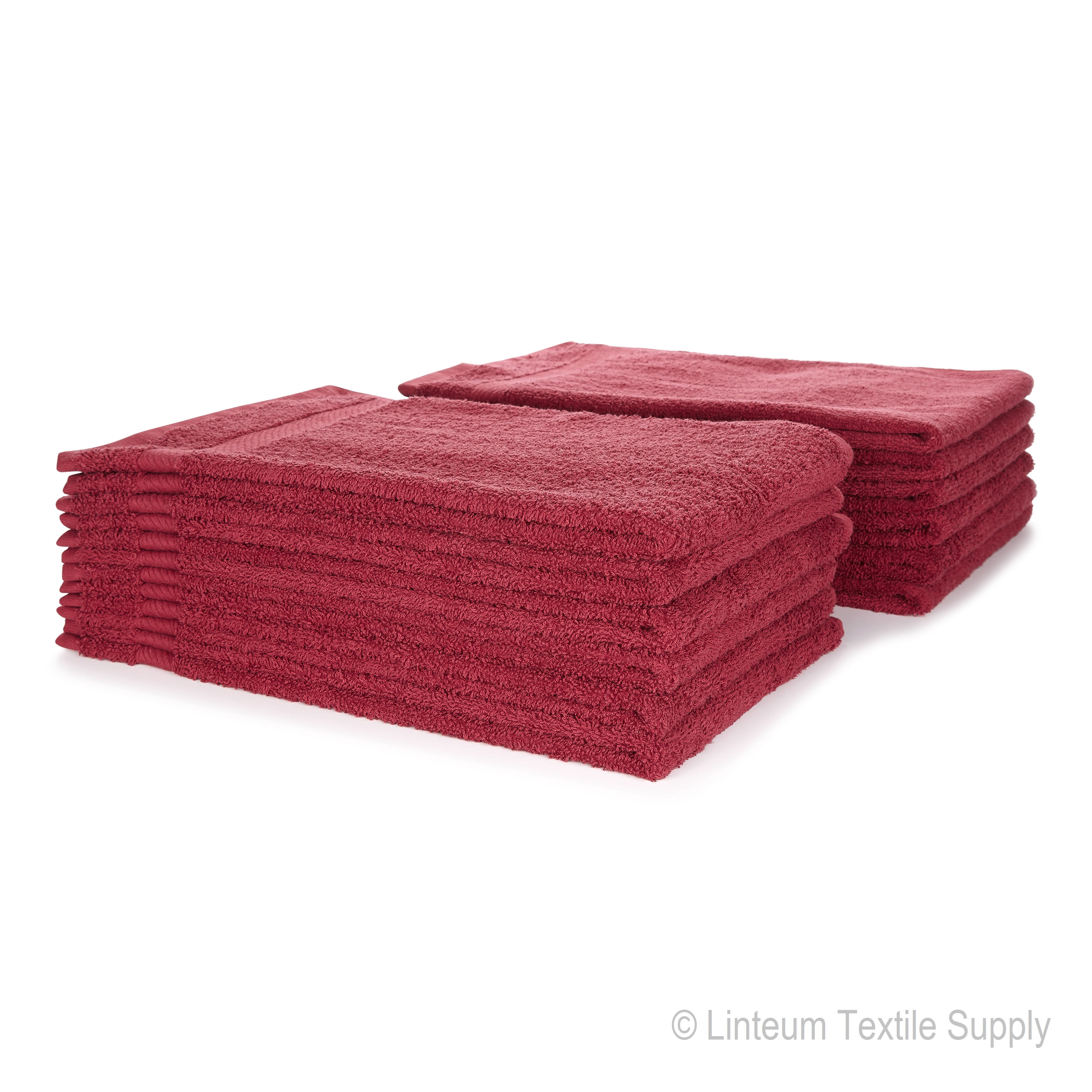 Linteum Textile Burgundy 12 Pack Luxury Hand Towel - 16x27 Inches, Premium 100% Cotton, Ultra-Soft and Highly Absorbent Towels for Bathrooms, Gyms, Showers, Hotels, and Spas