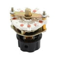 thumbnail image 2 of KCX 2 Pole 4 Position 6mm Dia Shaft Band Channel Rotary Switch Selector w Cap, 2 of 5