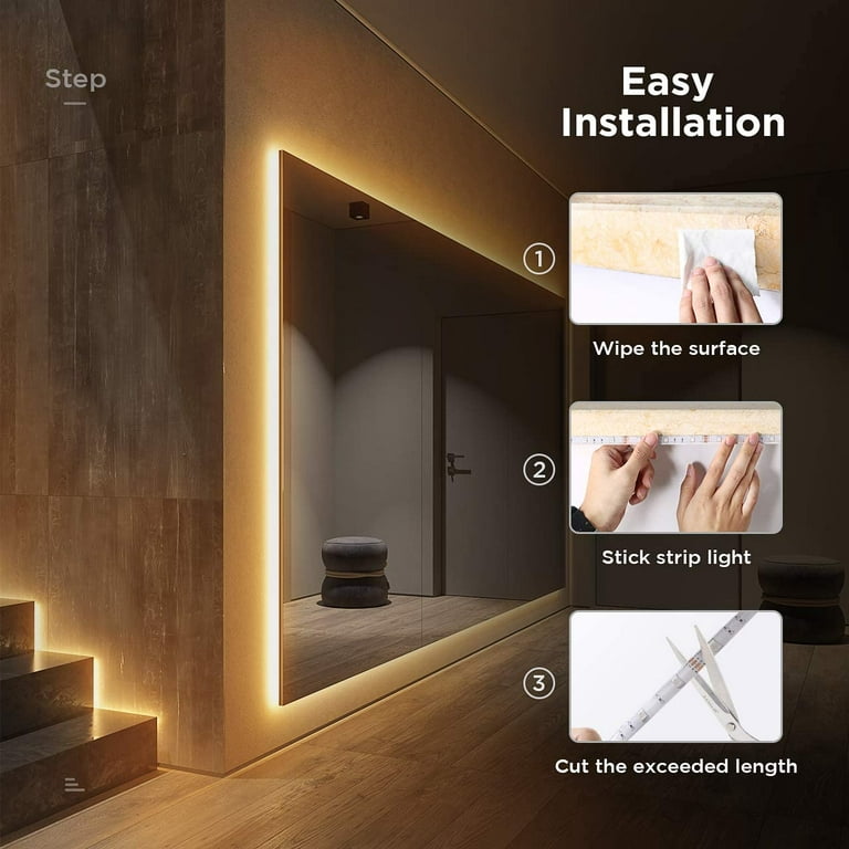 How to Install LED Strip Lights: 7 Easy Steps  Led strip lighting,  Installing led strip lights, Led strip lights bedroom