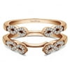 White Sapphire in Sterling Silver Infinity Ring Guard Enhancer (0.38ct)