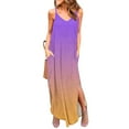 thumbnail image 2 of Elegante mujer Casual con cuello en V vestidos estampados verano sin mangas vestido de jersey OAVQHLG3B Store  lin121212, 2 of 5